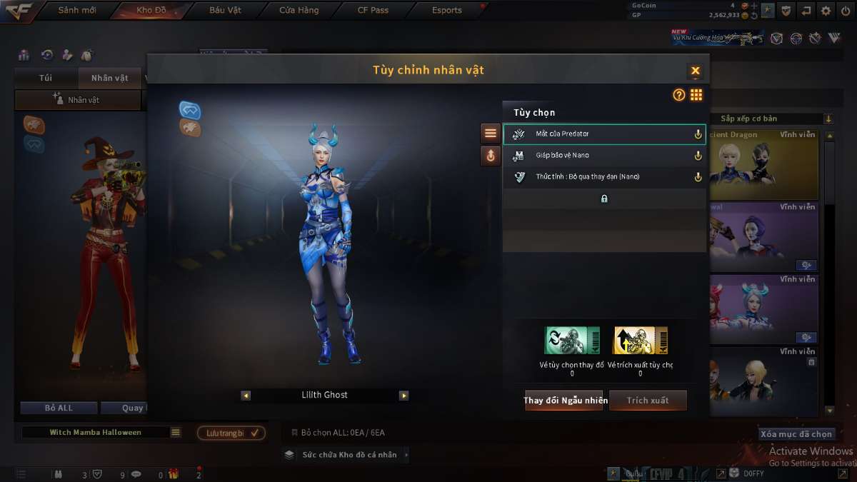 shop acc cf uy tin gia re